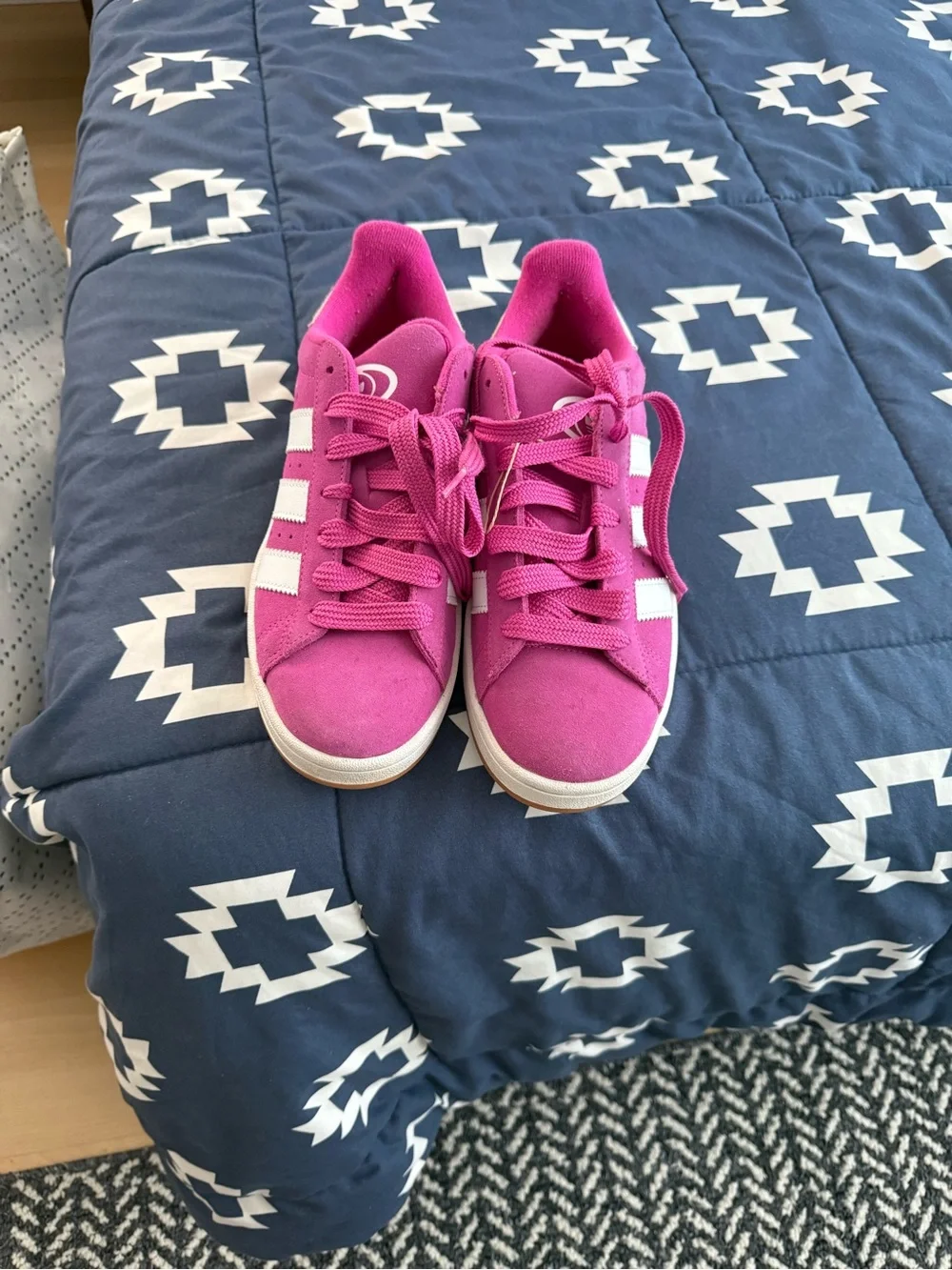 Adidas Pink Women's Casual Lace-Up Sneakers